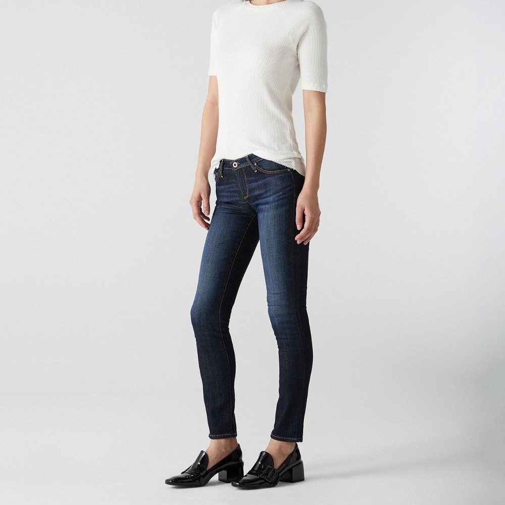 AG Dark Wash Cigarette Leg Jean